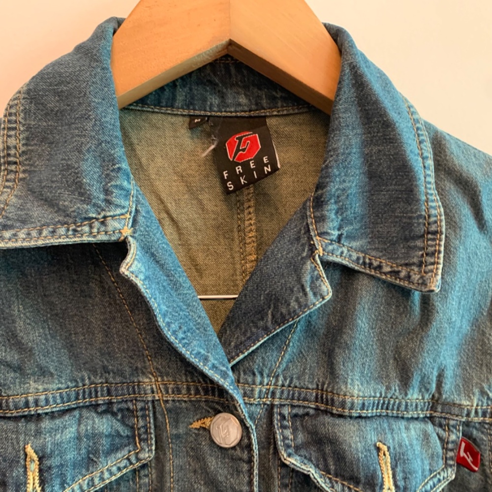 Cropped denim jacket - Picture 6 of 8